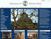 Tablet Screenshot of holmenskirke.dk